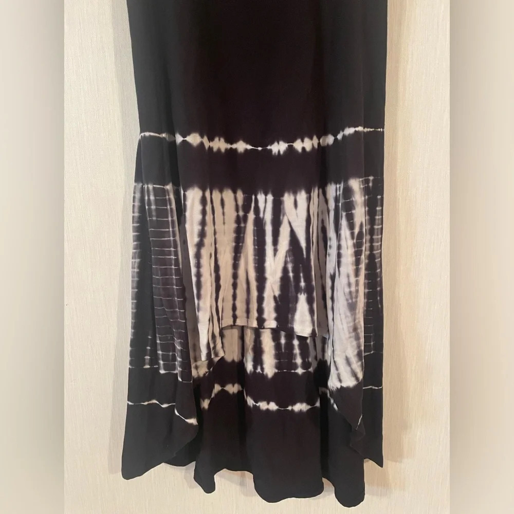 NWT Mark New York Performance Black White Tie Dye High Low Tank “Missy” Dress - Picture 4 of 8